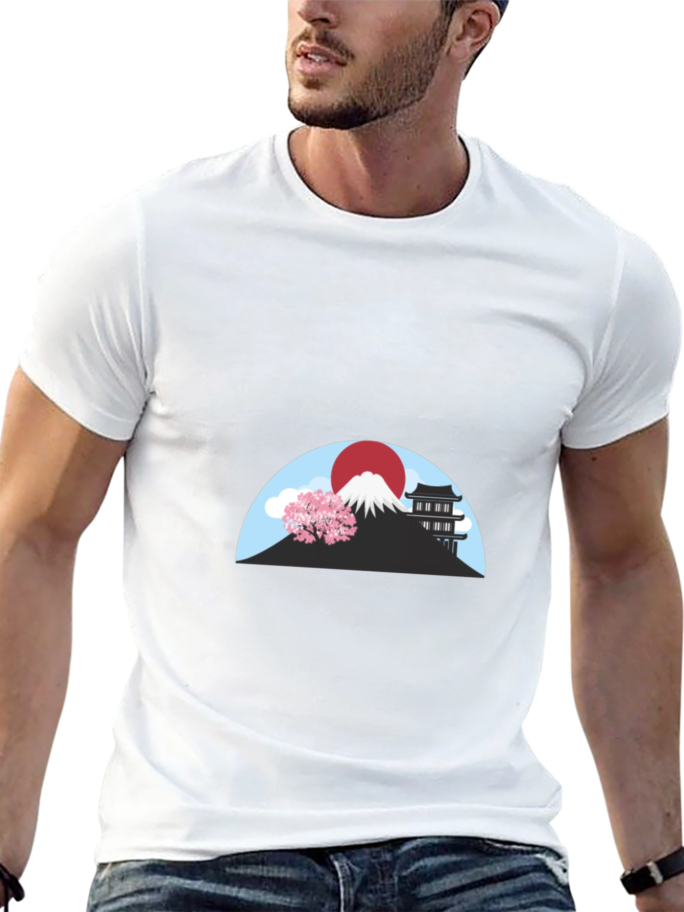 Japanese Landscape Graphic T-Shirt