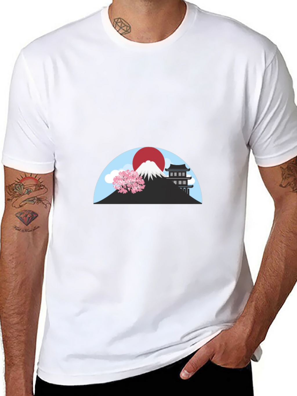 Japanese Landscape Graphic T-Shirt