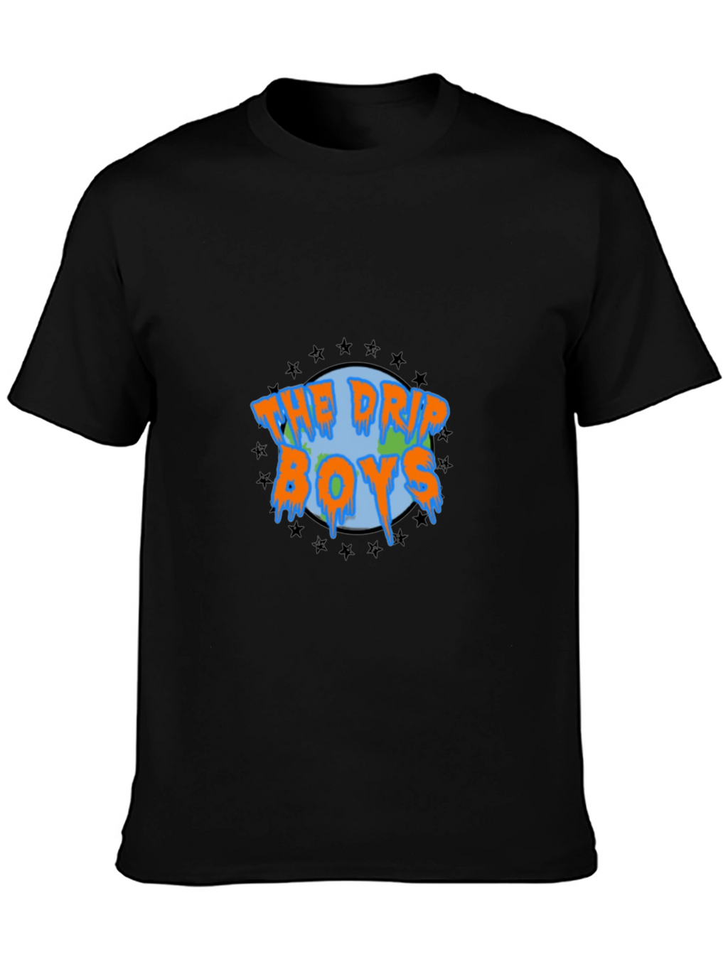 The Drip Boys Graphic Tee - Black Cotton T-Shirt