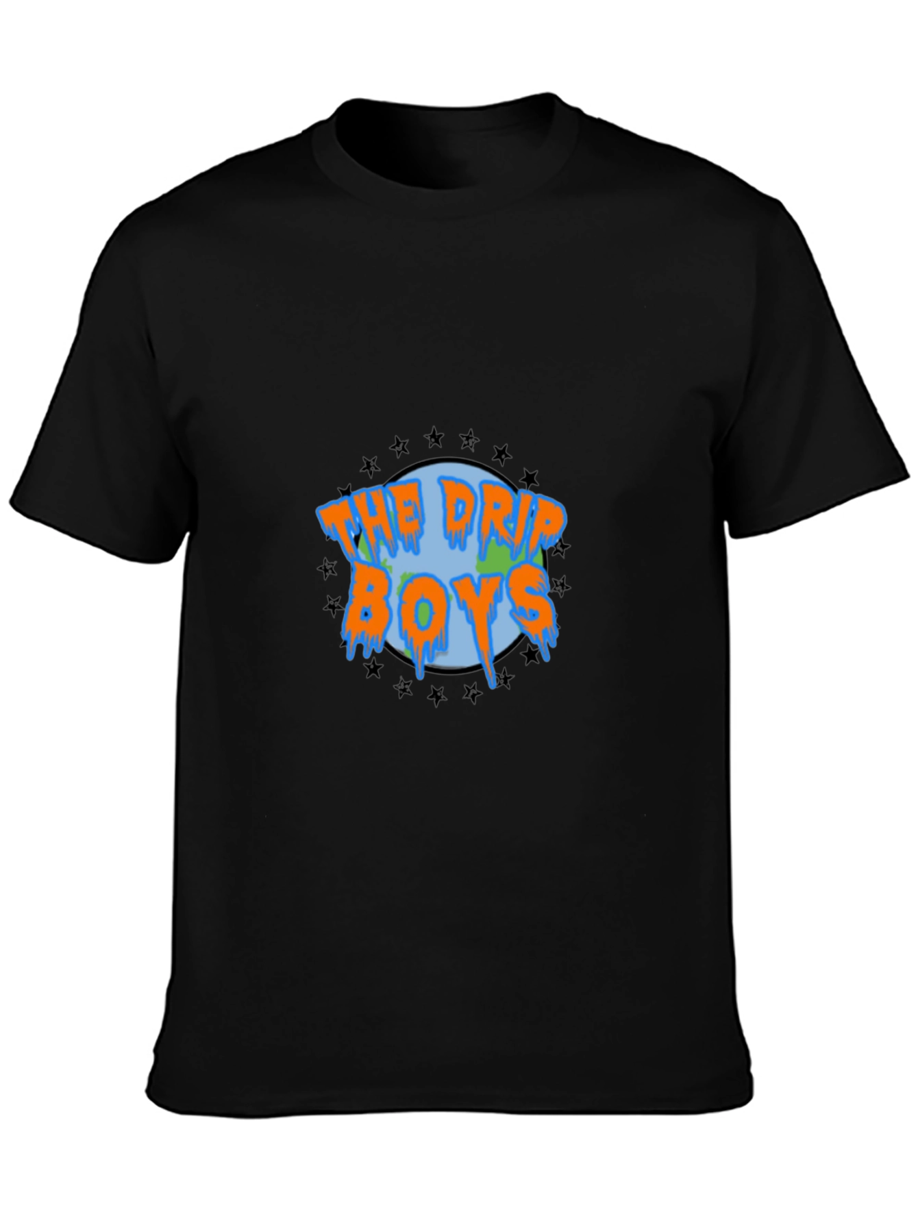 The Drip Boys Graphic Tee - Black Cotton T-Shirt