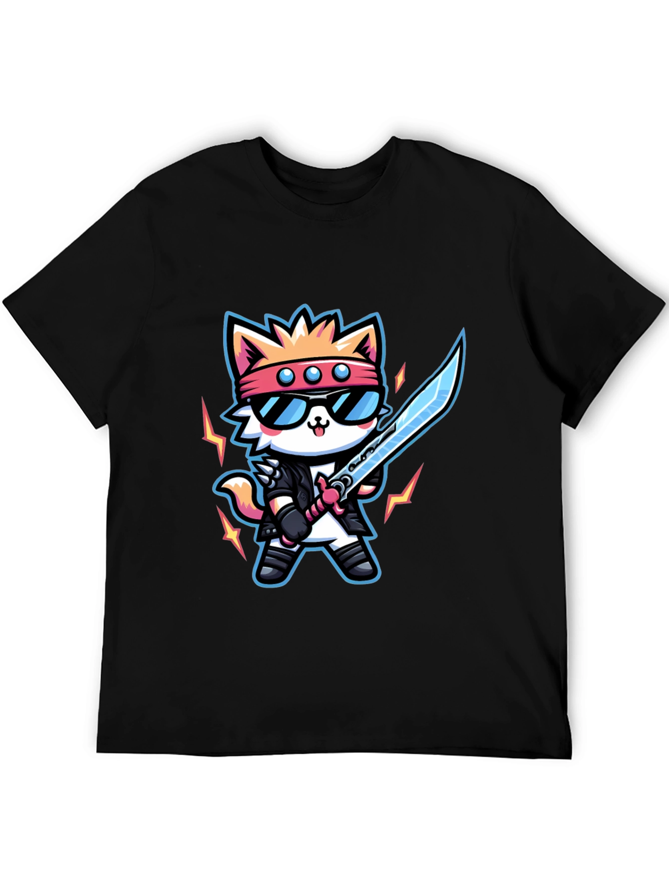 Cool Cat Samurai Graphic Tee