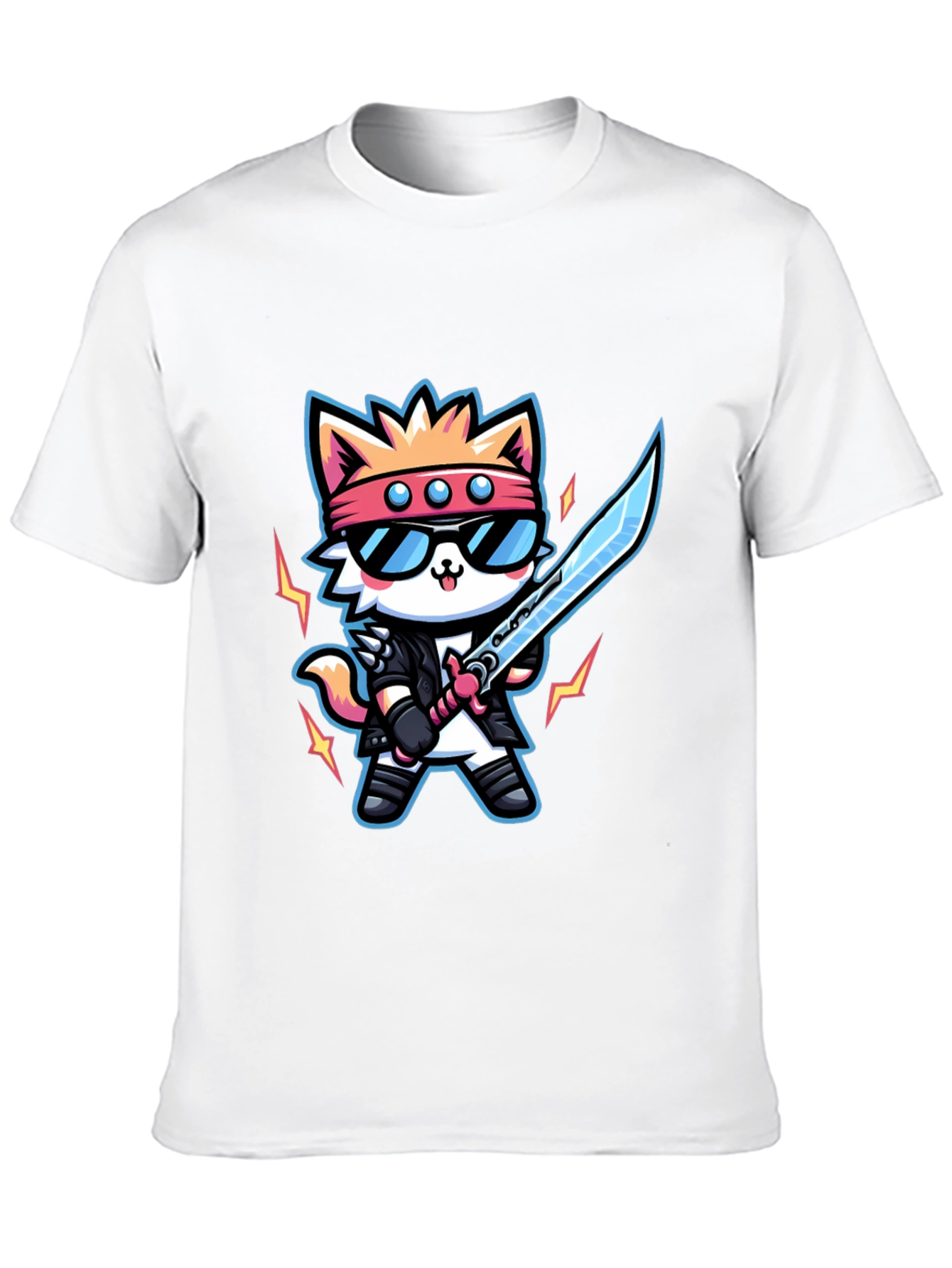 Cool Cat Samurai Graphic Tee