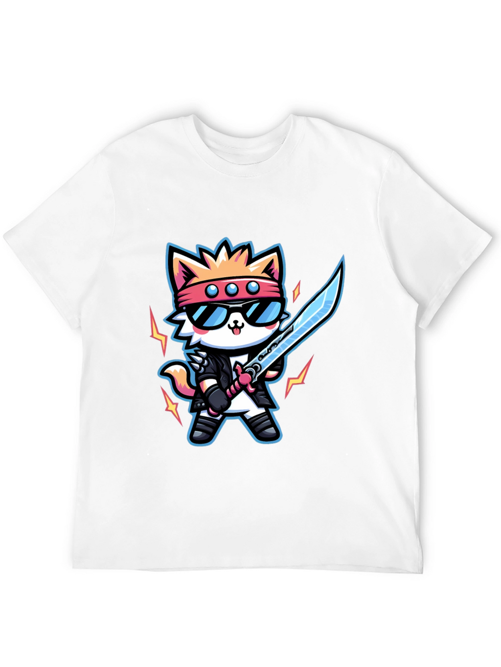 Cool Cat Samurai Graphic Tee