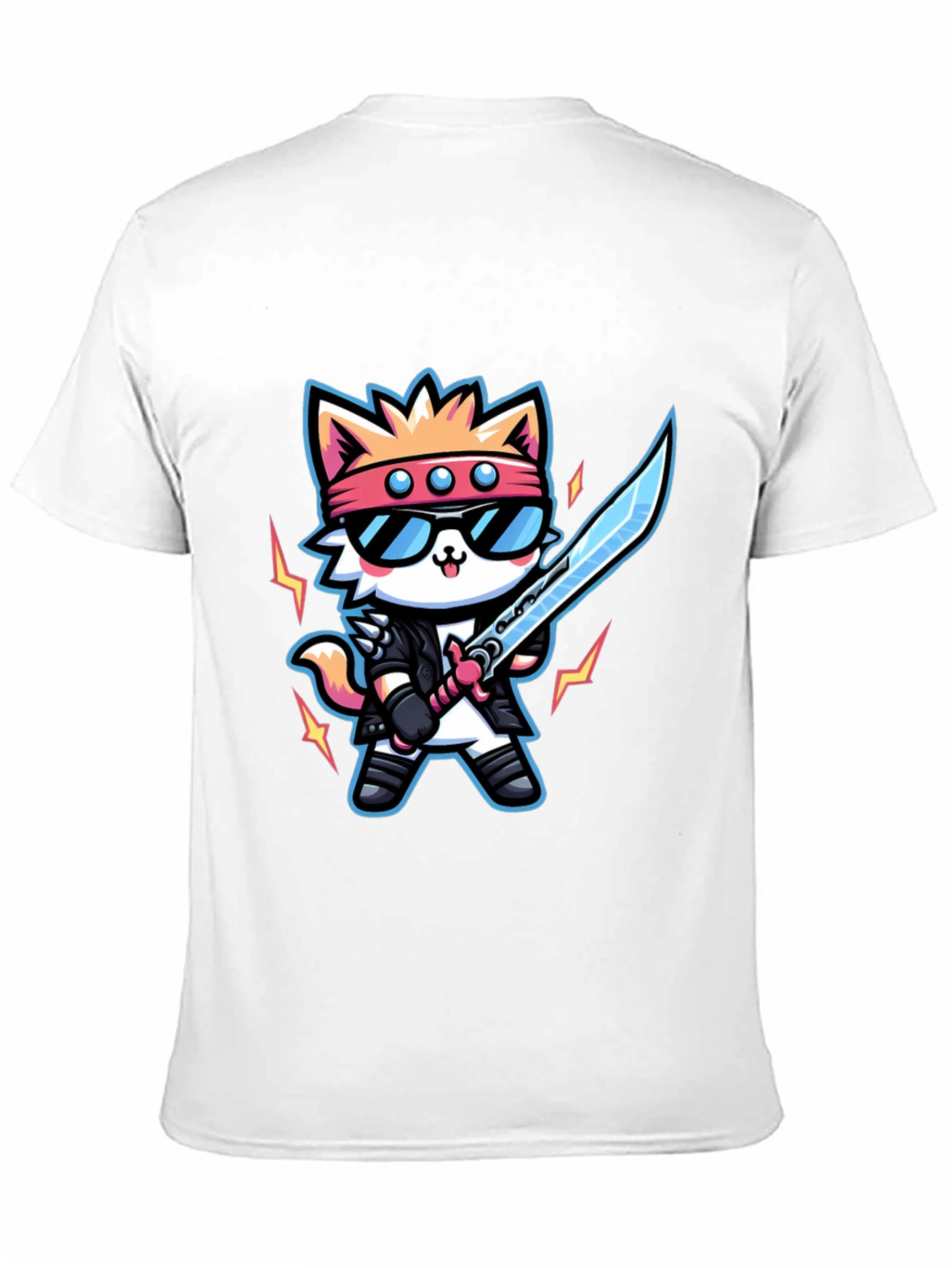 Cool Cat Samurai Graphic Tee