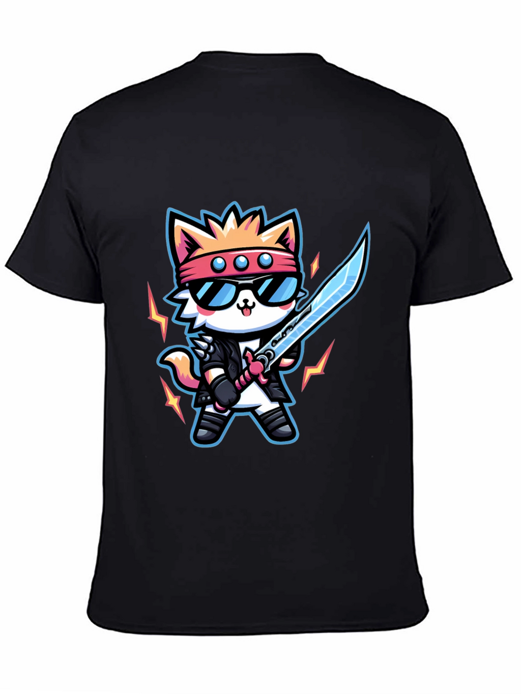 Cool Cat Samurai Graphic Tee
