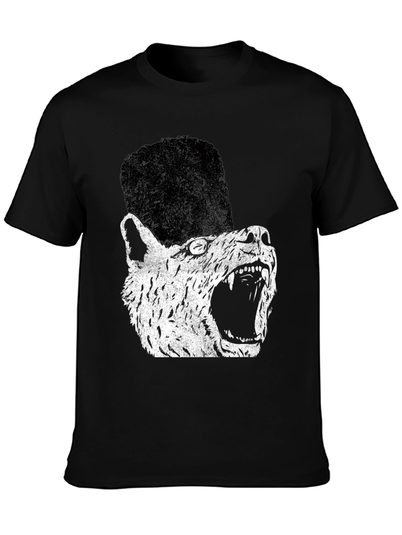 Soviet Wolf T-Shirt - Distressed Graphic Print