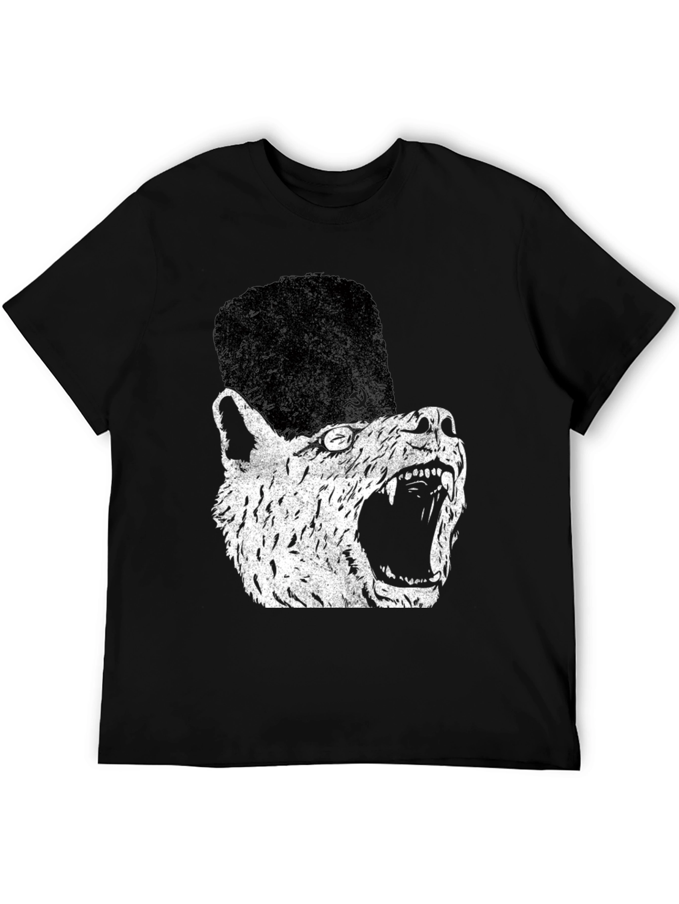 Soviet Wolf T-Shirt - Distressed Graphic Print
