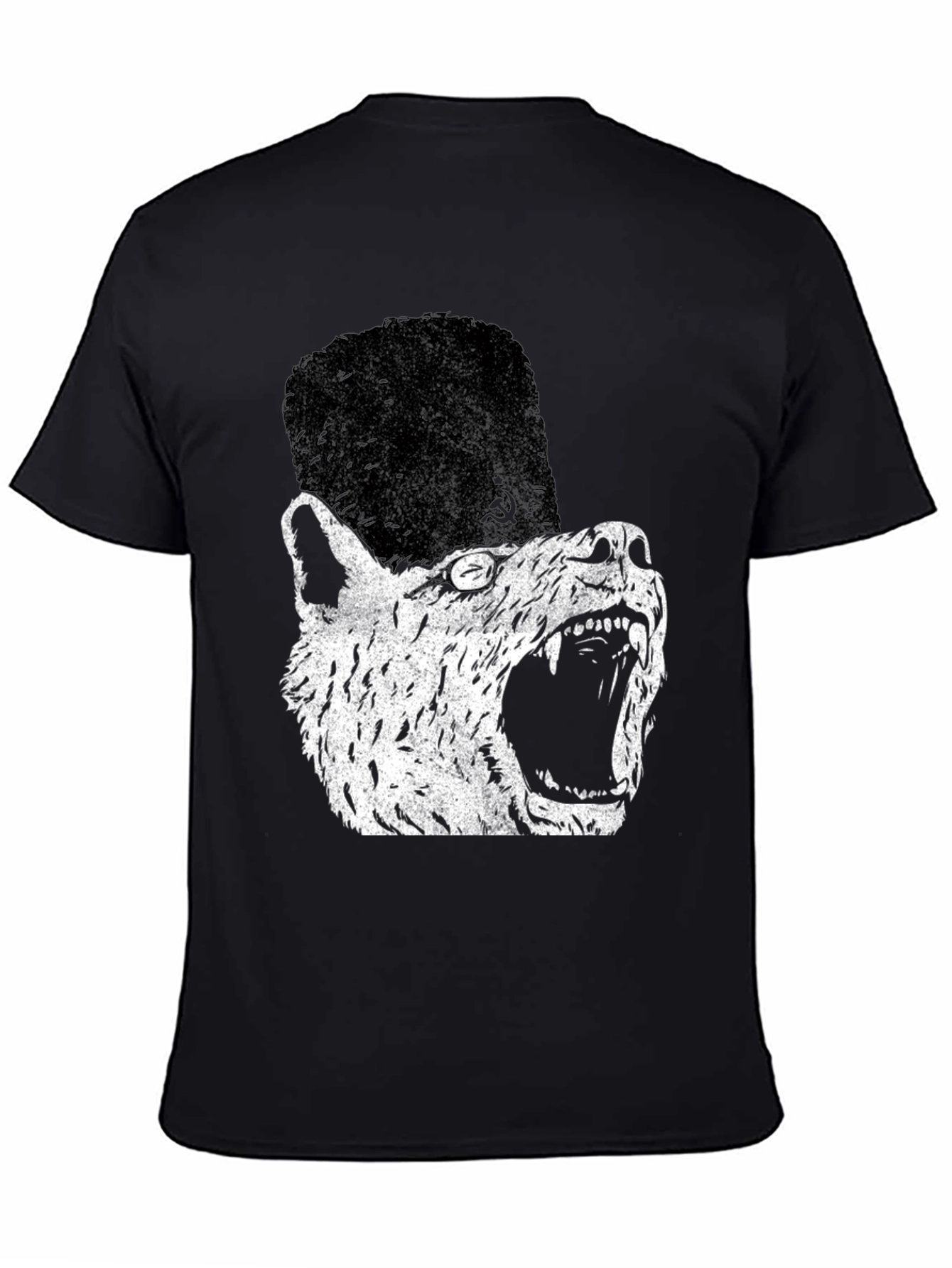 Soviet Wolf T-Shirt - Distressed Graphic Print