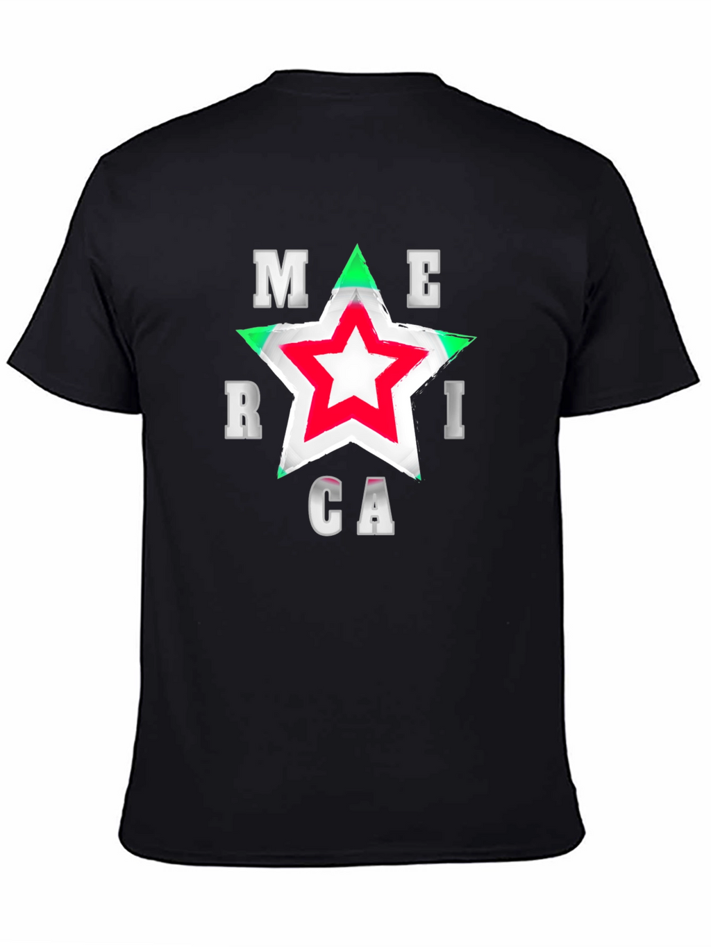 America Star Graphic T-Shirt - Patriotic Style