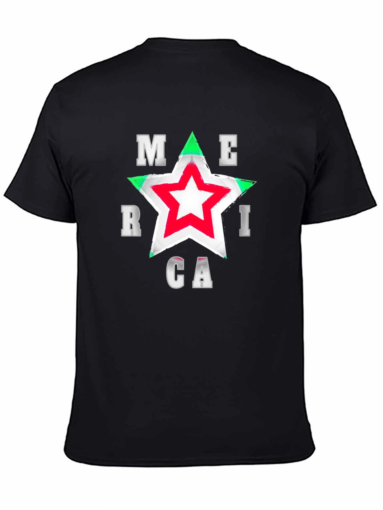 America Star Graphic T-Shirt - Patriotic Style