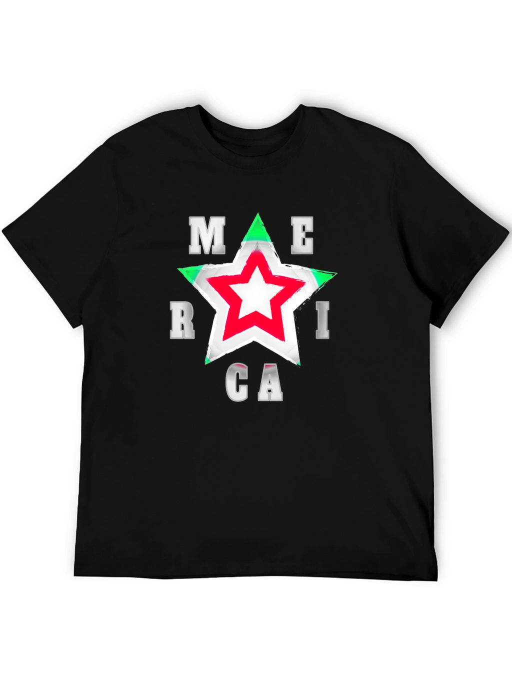 America Star Graphic T-Shirt - Patriotic Style