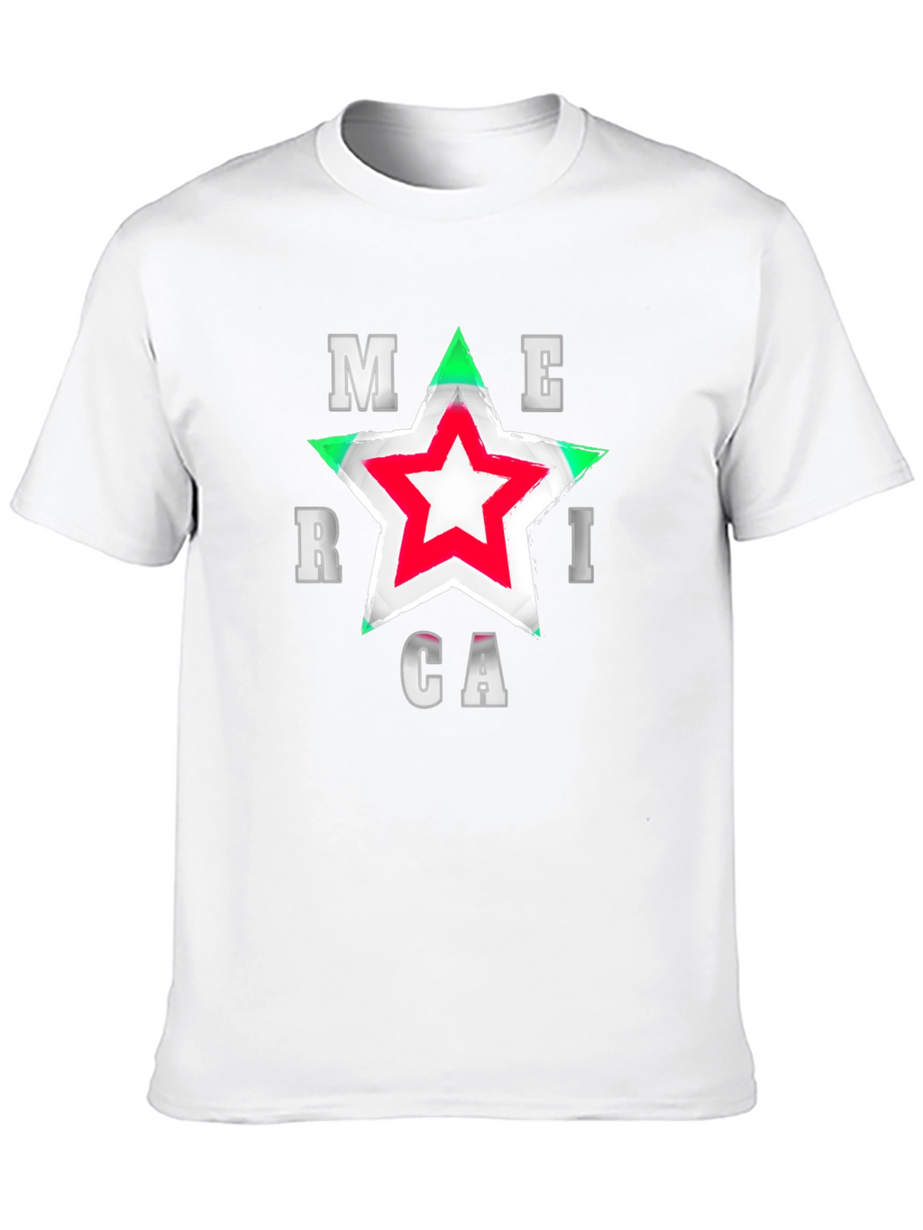 America Star Graphic T-Shirt - Patriotic Style