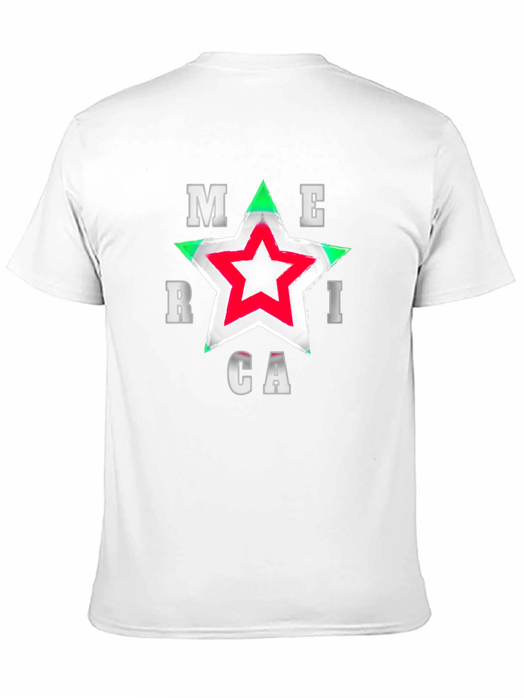 America Star Graphic T-Shirt - Patriotic Style