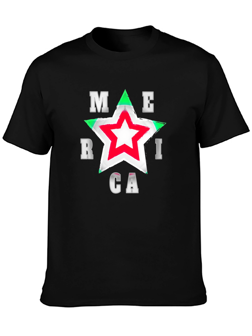 America Star Graphic T-Shirt - Patriotic Style