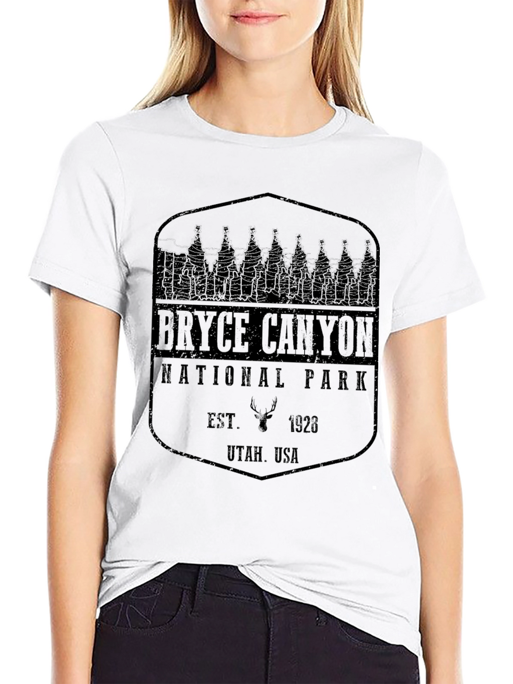 Bryce Canyon National Park Black Graphic T-Shirt