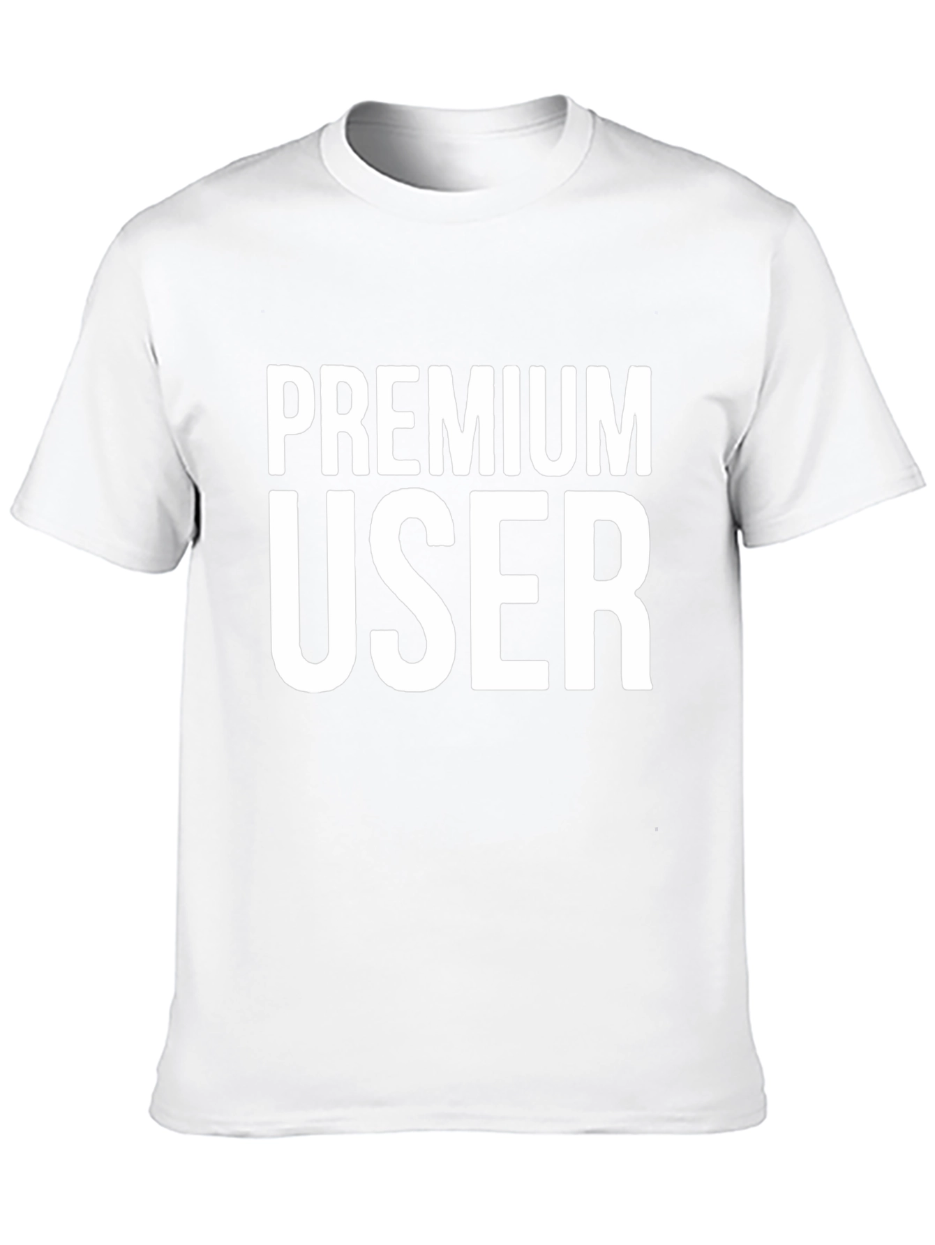 Premium User Graphic Tee - Black Cotton Shirt