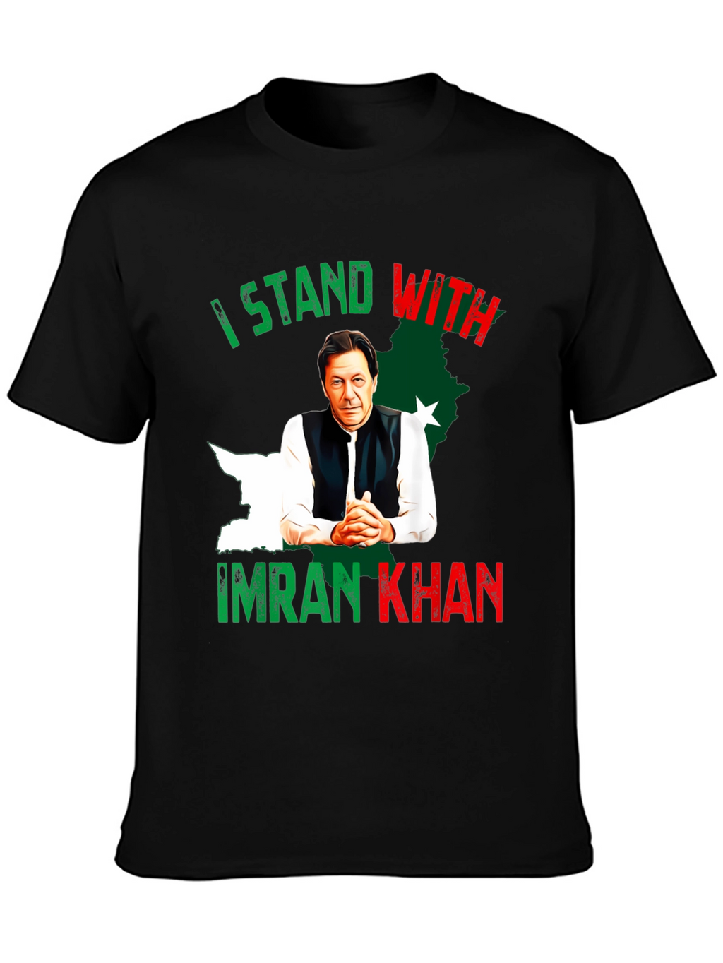 I Stand With Imran Khan Graphic T-Shirt