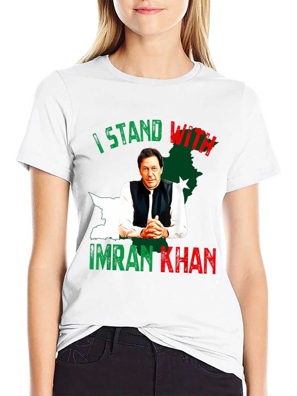 I Stand With Imran Khan Graphic T-Shirt