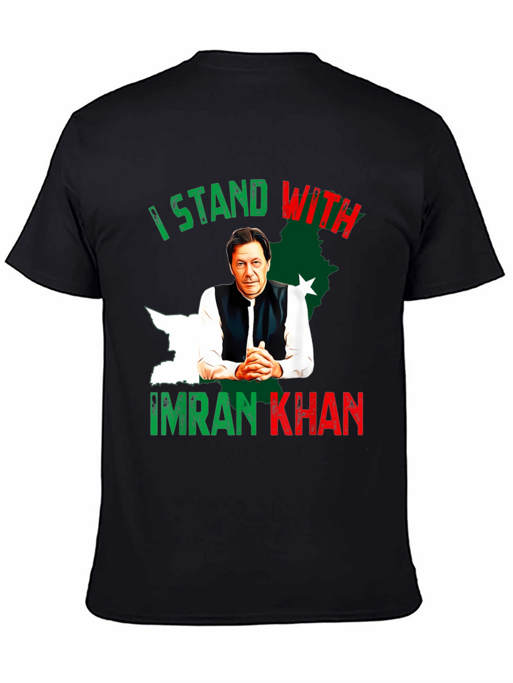 I Stand With Imran Khan Graphic T-Shirt