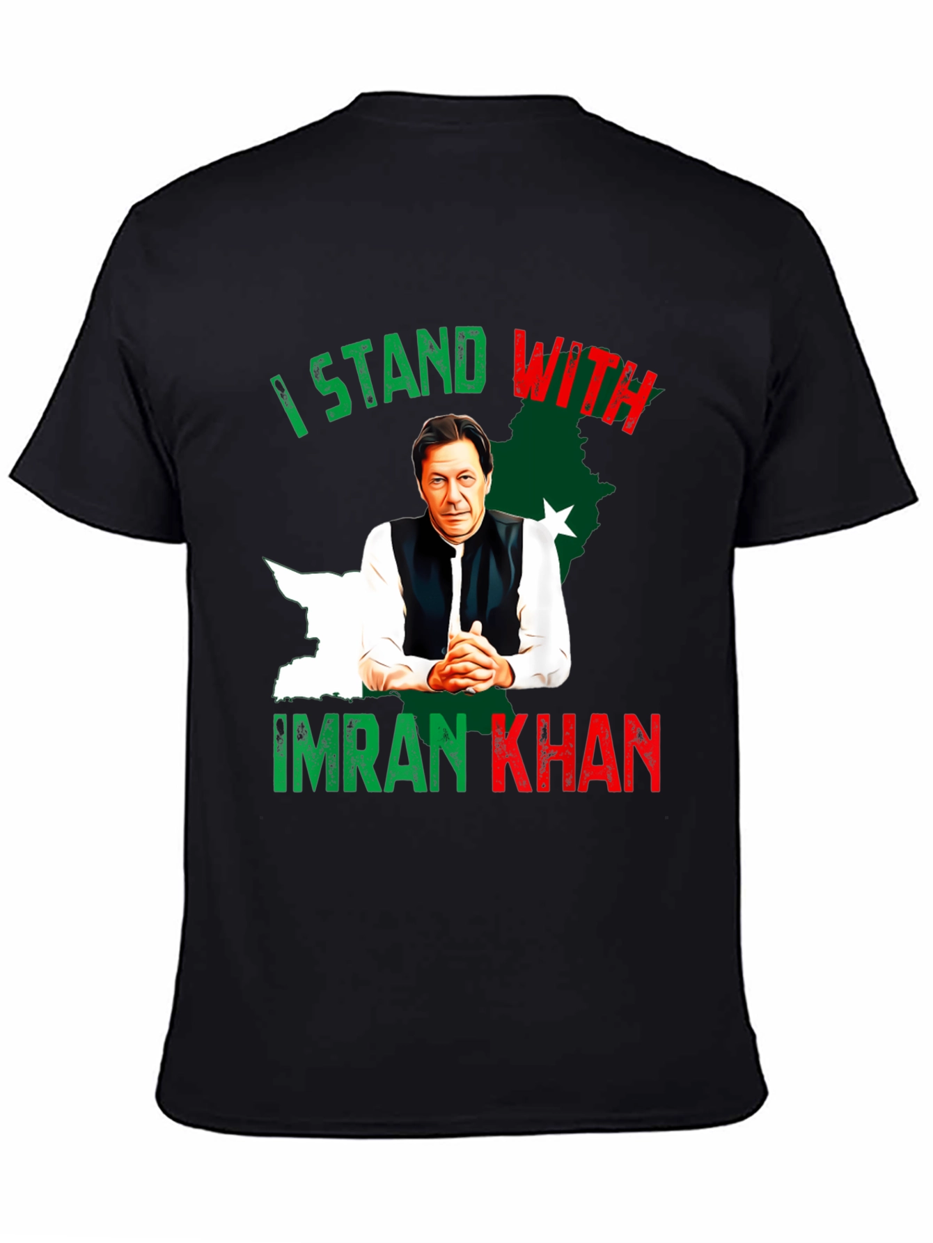 I Stand With Imran Khan Graphic T-Shirt