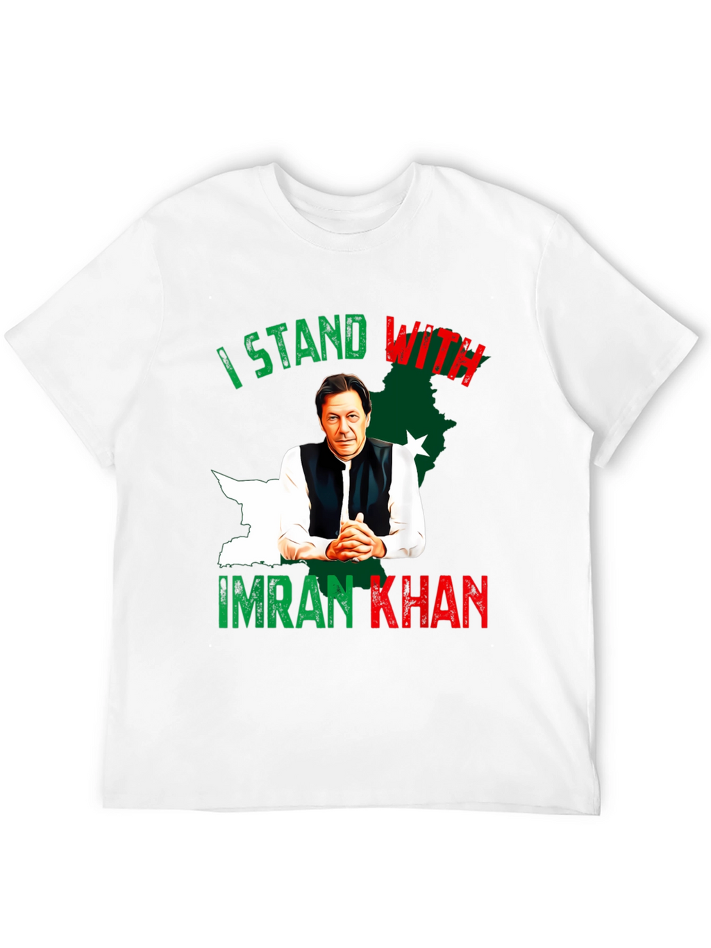 I Stand With Imran Khan Graphic T-Shirt