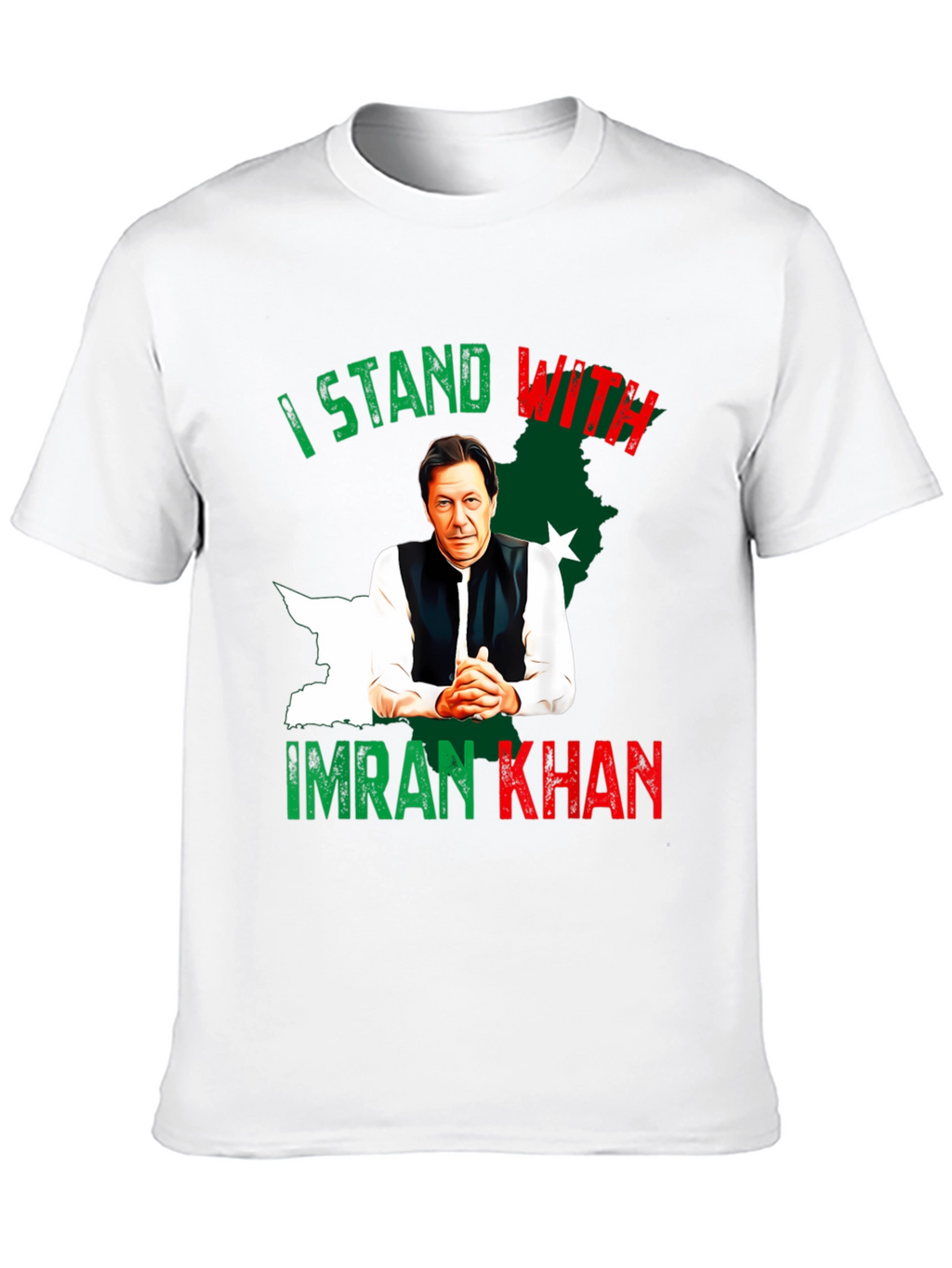 I Stand With Imran Khan Graphic T-Shirt