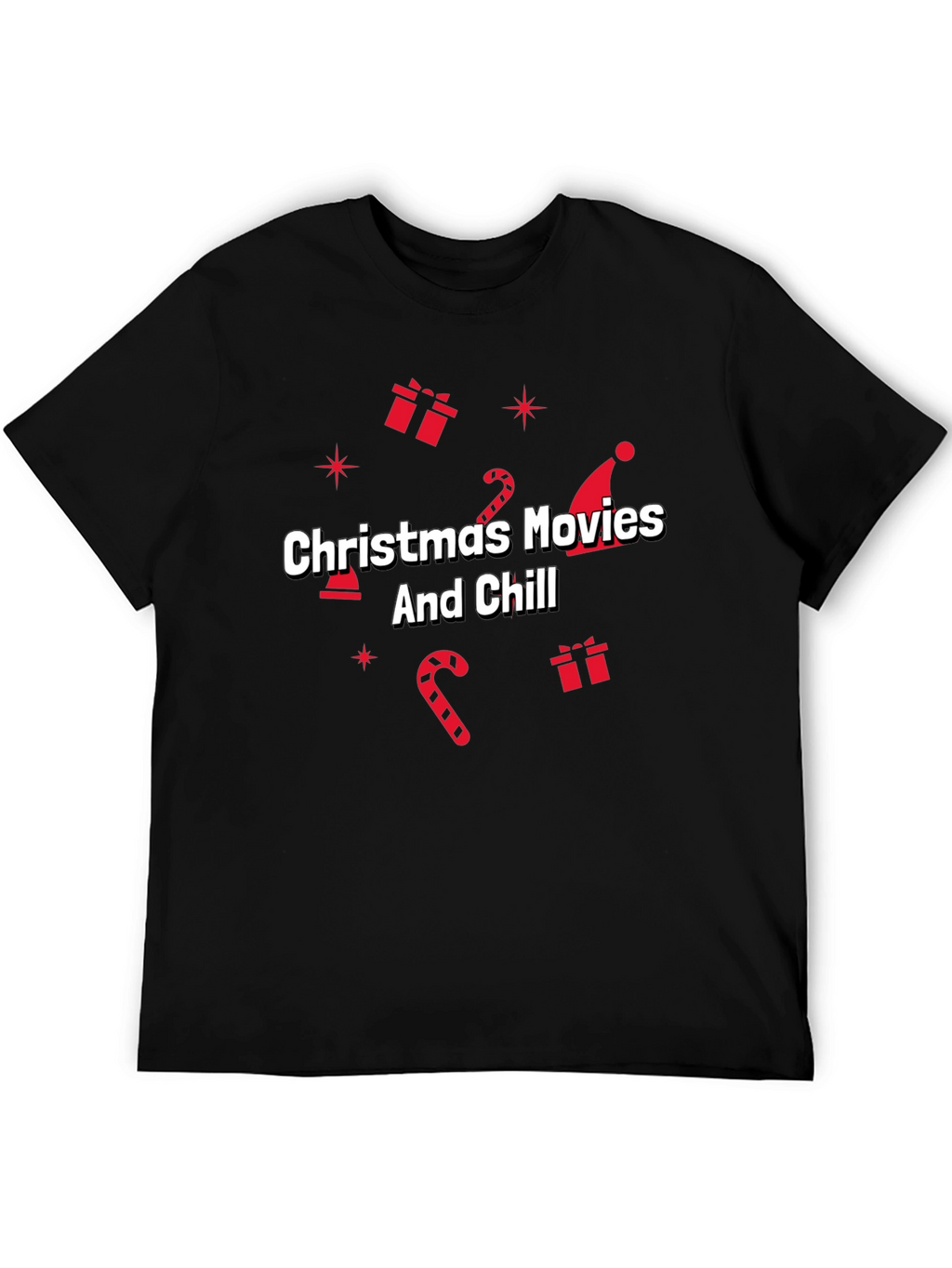Christmas Movies & Chill Black Holiday T-Shirt