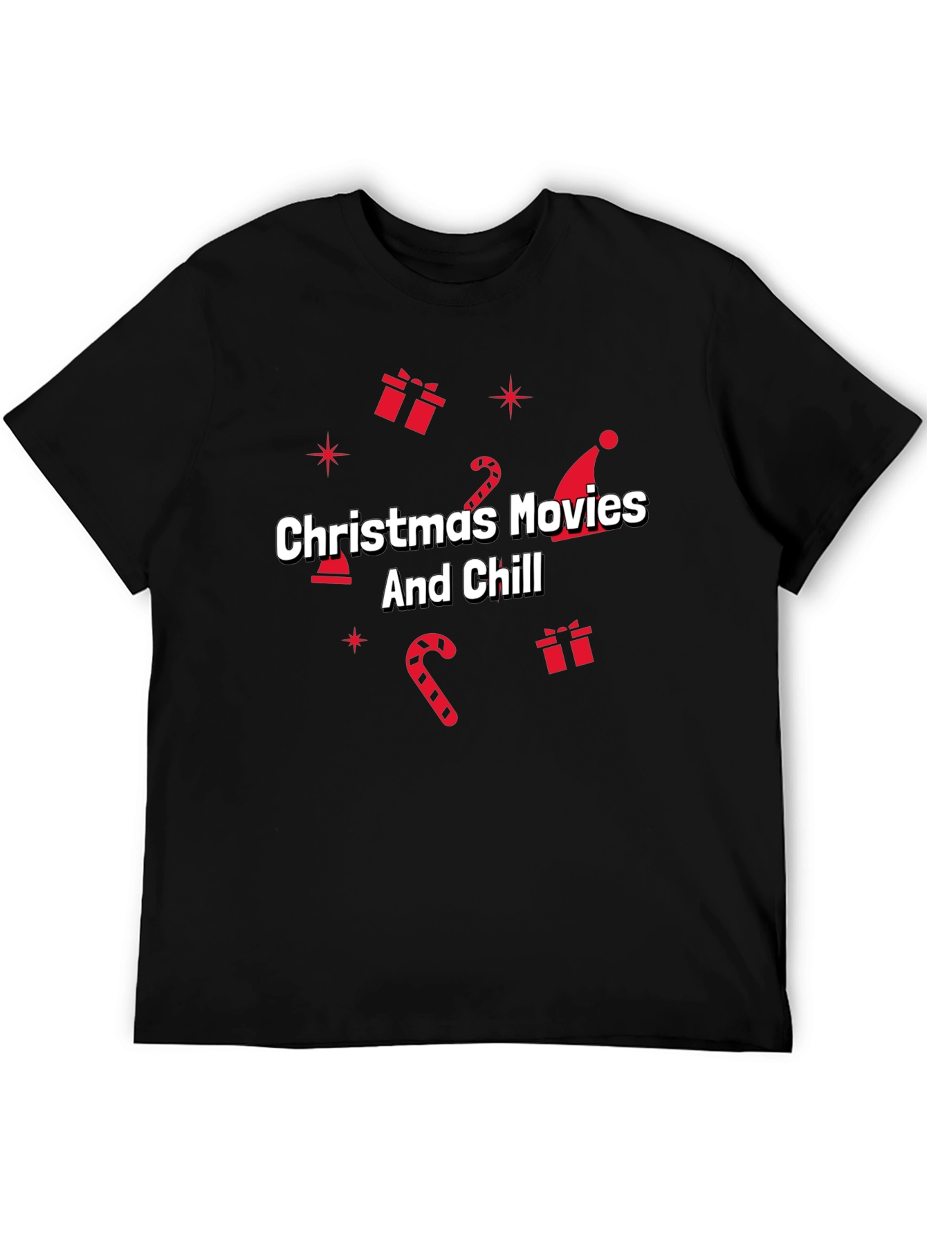Christmas Movies & Chill Black Holiday T-Shirt