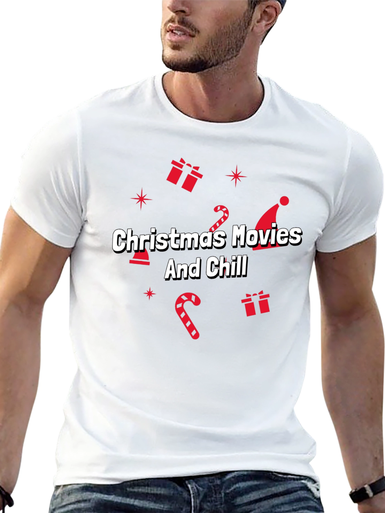 Christmas Movies & Chill Black Holiday T-Shirt