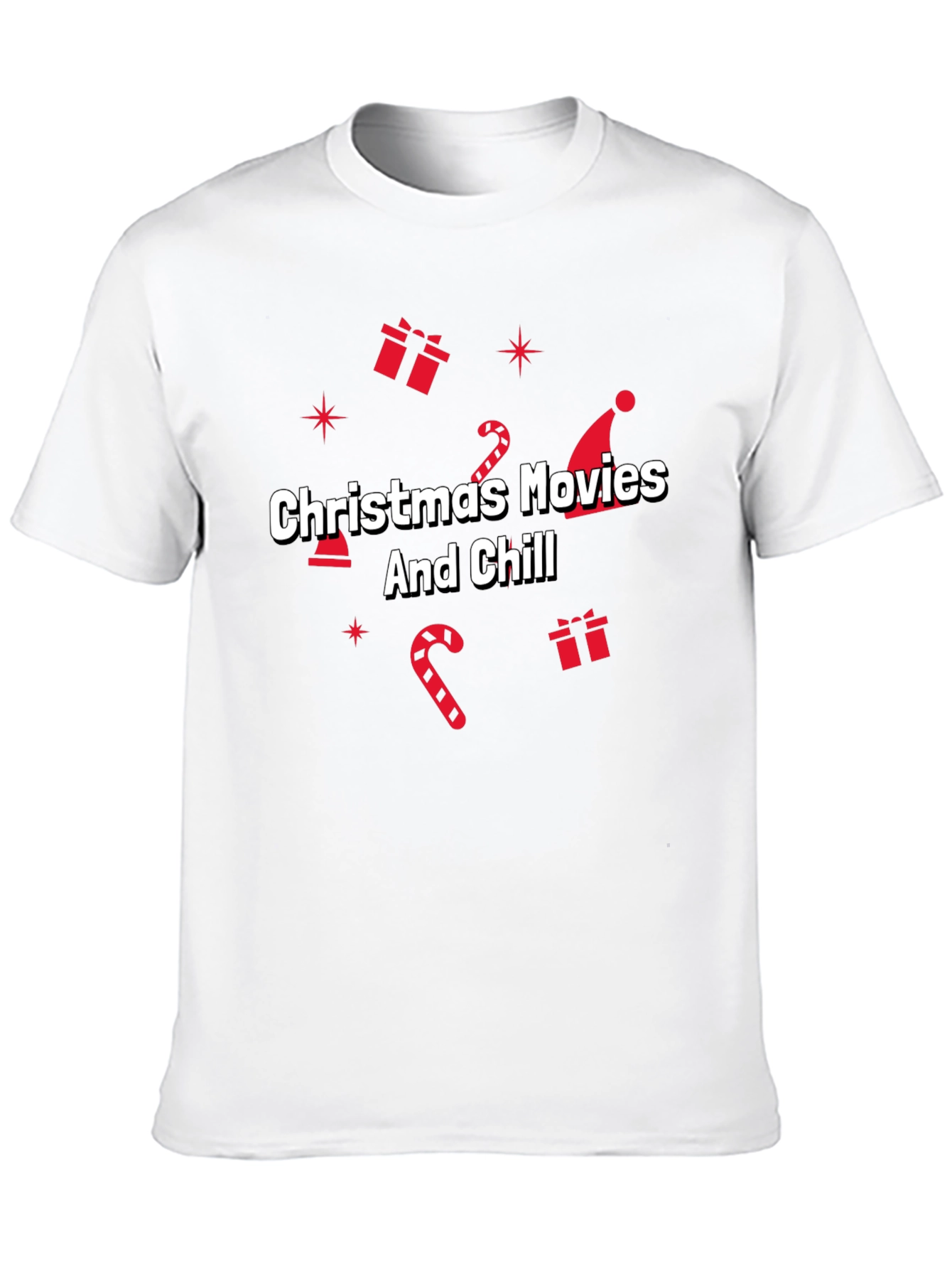 Christmas Movies & Chill Black Holiday T-Shirt