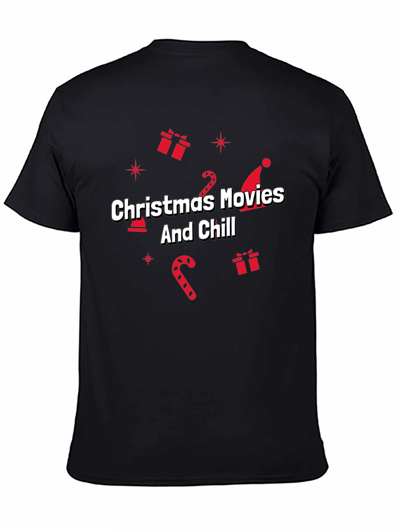 Christmas Movies & Chill Black Holiday T-Shirt