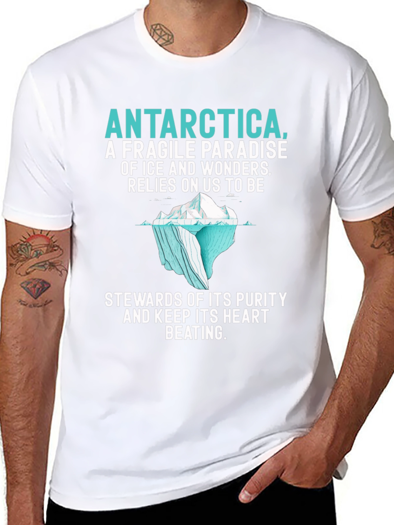 Antarctica Conservation Graphic Tee - Stewards of Purity