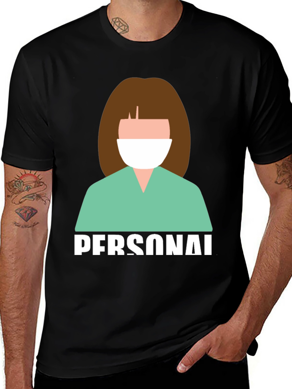 Essential Worker Graphic Tee - Unisex Black T-Shirt