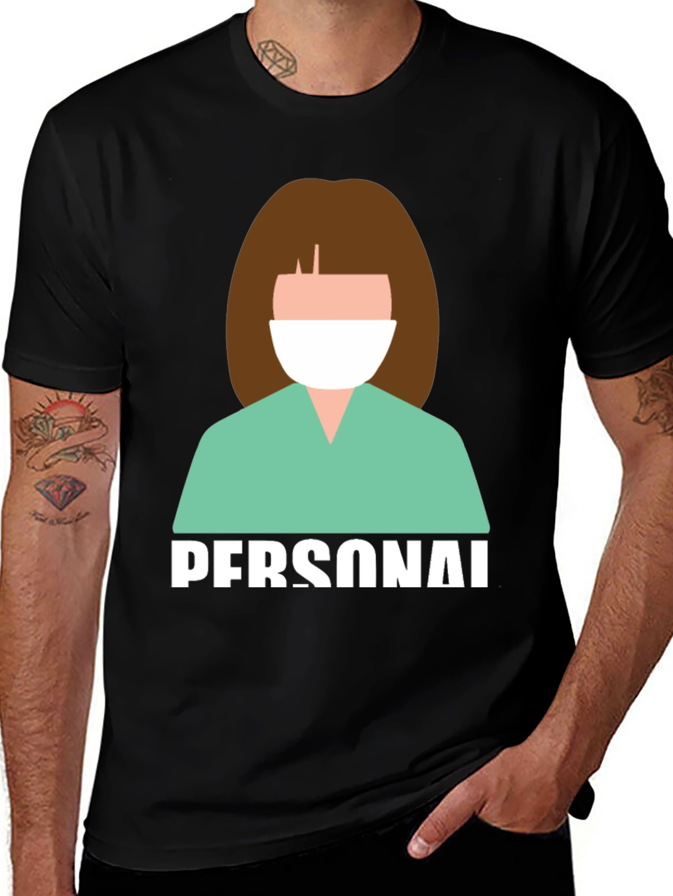 Essential Worker Graphic Tee - Unisex Black T-Shirt