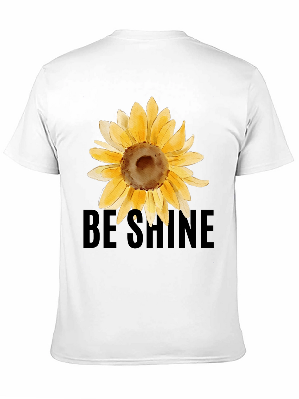 Sunflower Graphic Black Tee - Be Shine T-Shirt