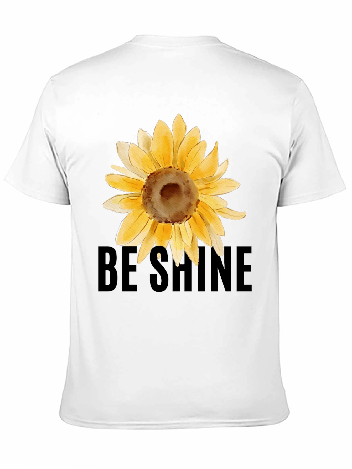 Sunflower Graphic Black Tee - Be Shine T-Shirt