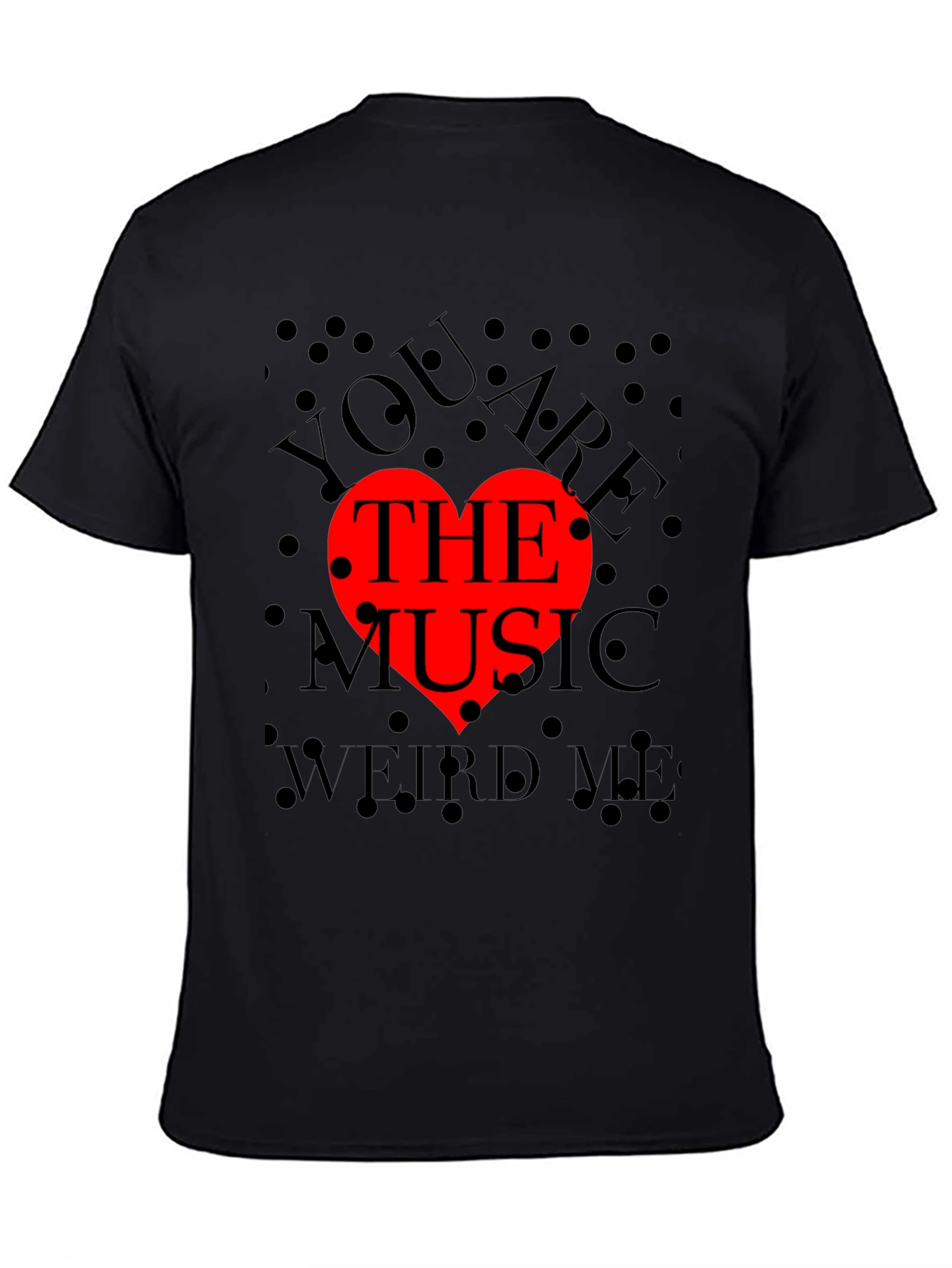 You Are The Music Red Heart Graphic Tee