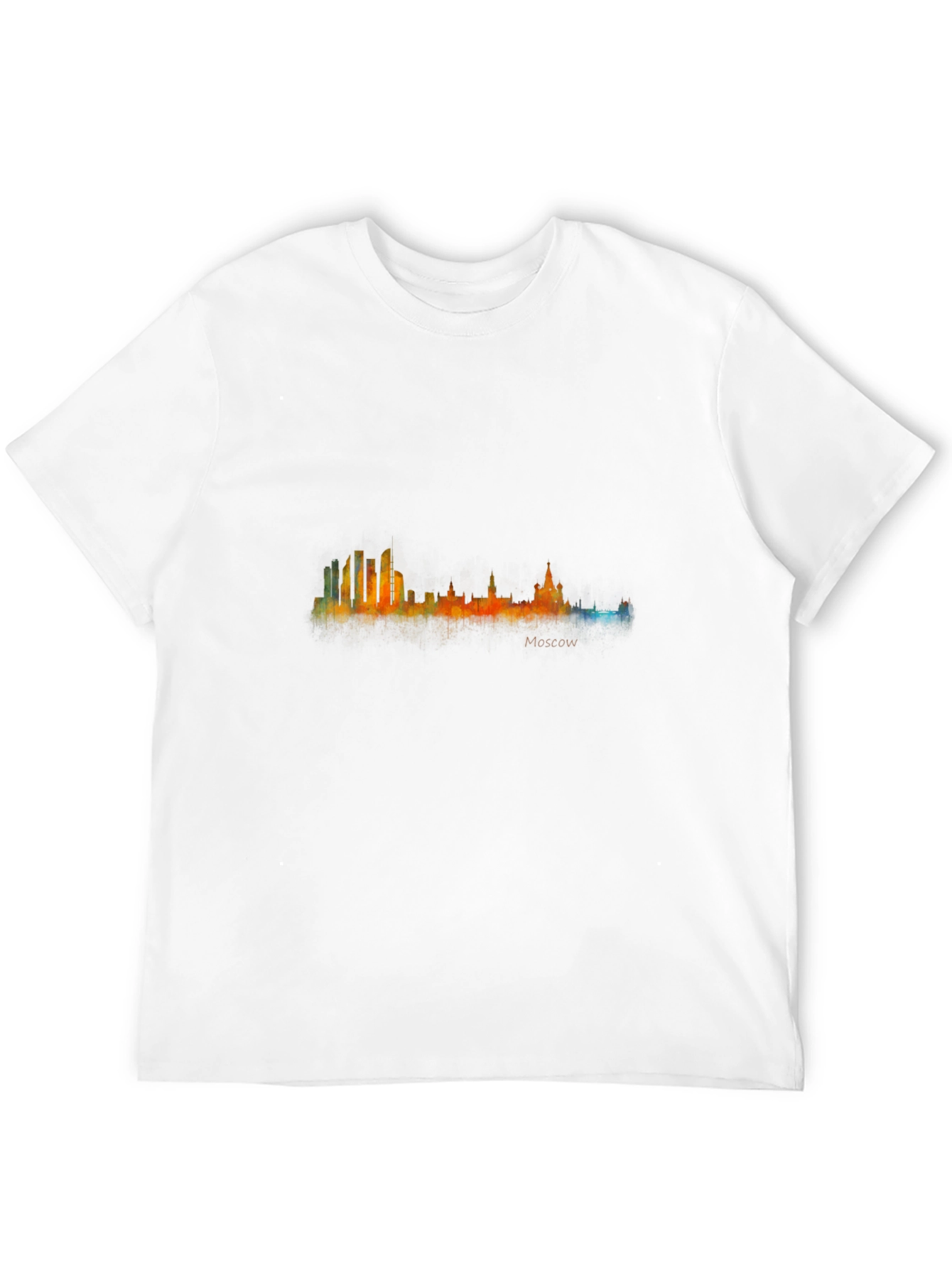 Moscow Skyline T-Shirt - Cityscape Watercolor Tee