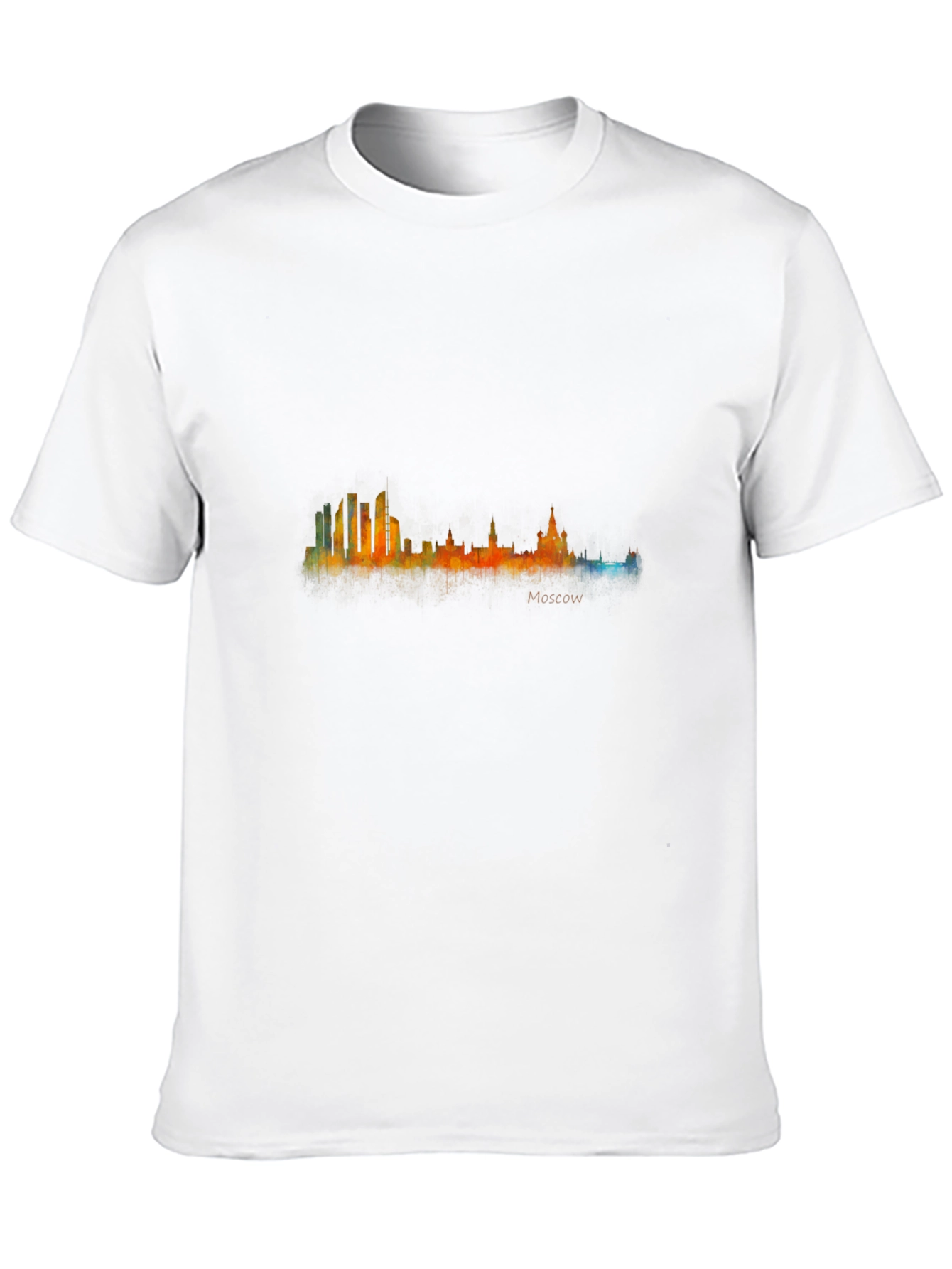 Moscow Skyline T-Shirt - Cityscape Watercolor Tee