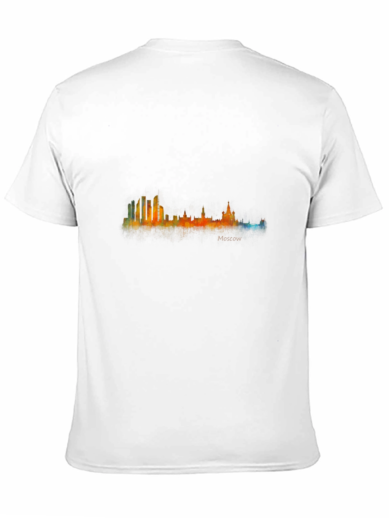 Moscow Skyline T-Shirt - Cityscape Watercolor Tee