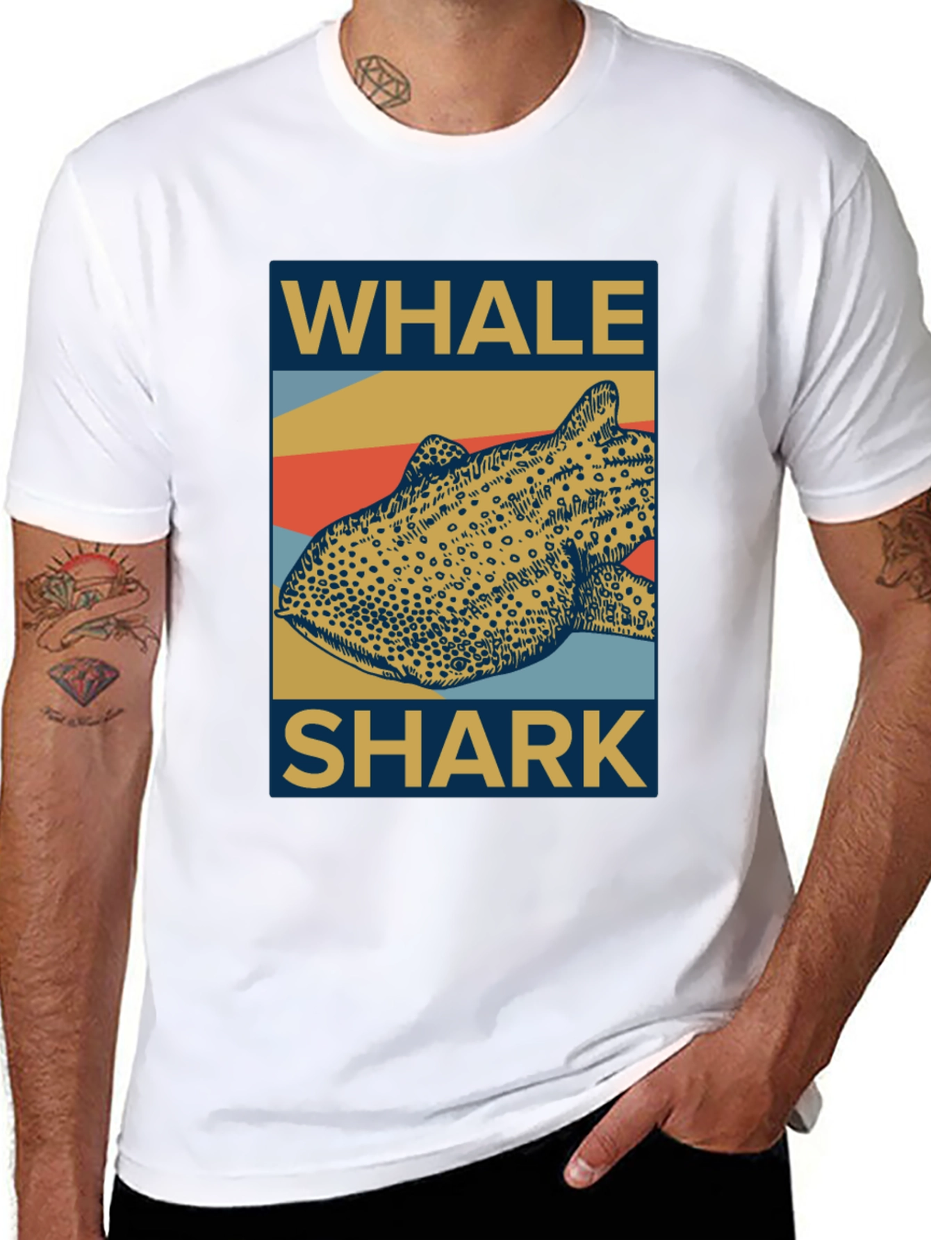 Whale Shark Graphic Tee - Unique Design Comfortable Fit