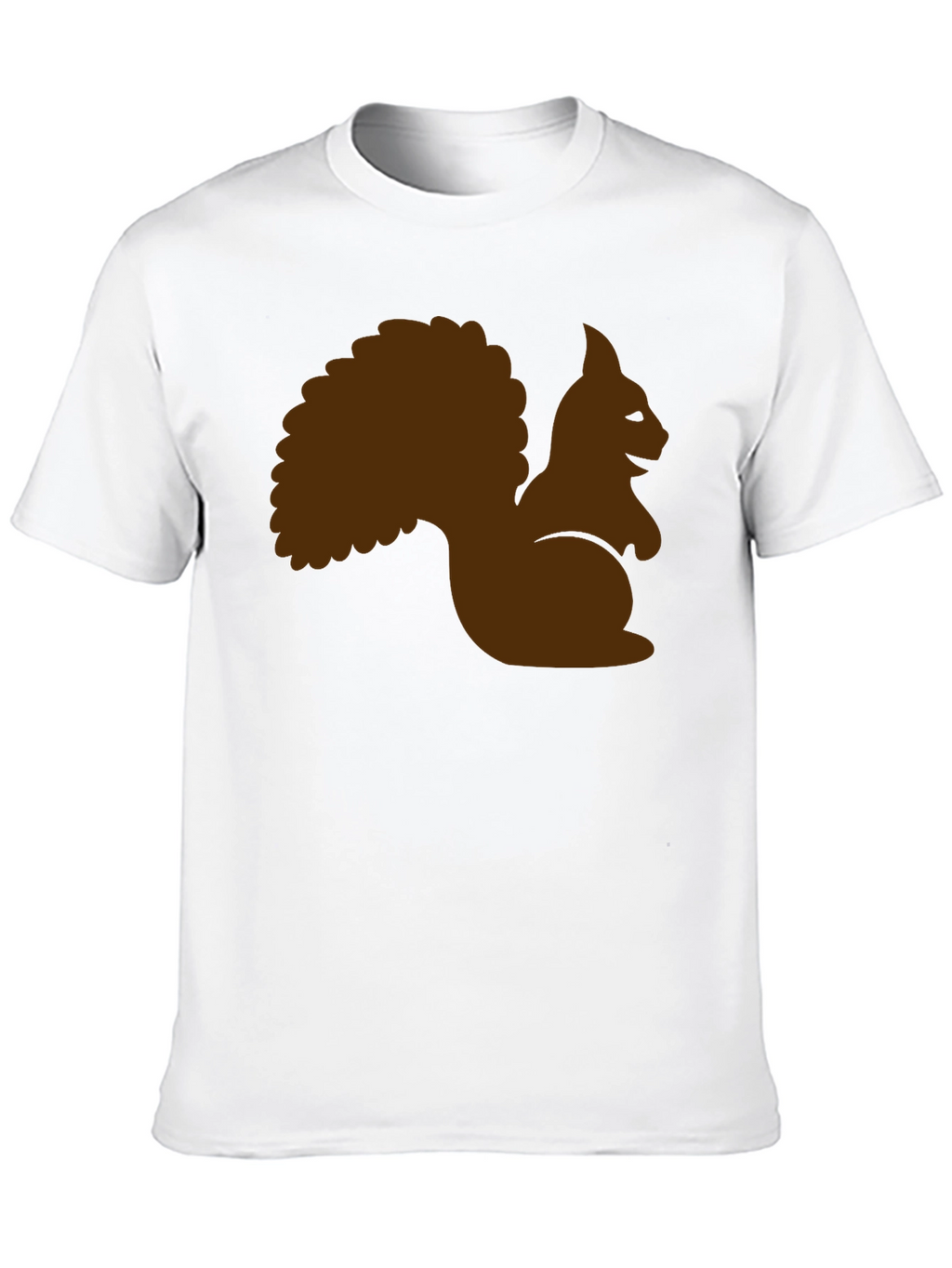Squirrel Graphic Tee - Black Cotton T-Shirt
