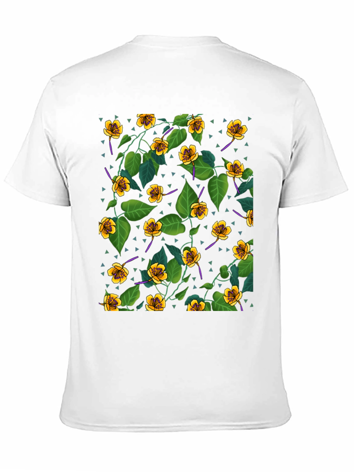 Floral Print Crew Neck T-Shirt