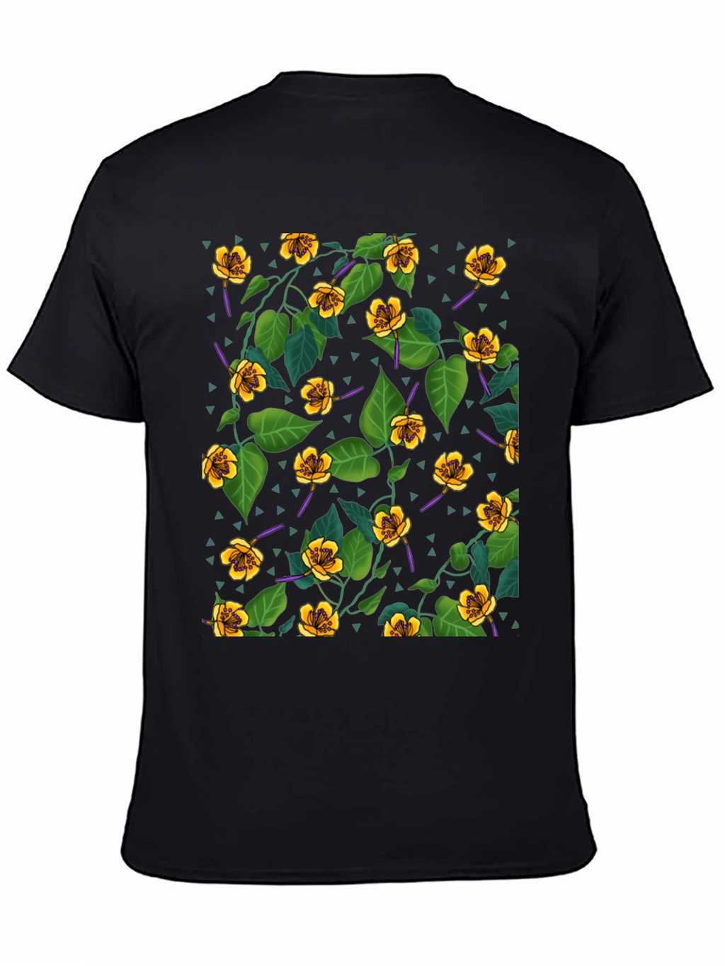 Floral Print Crew Neck T-Shirt