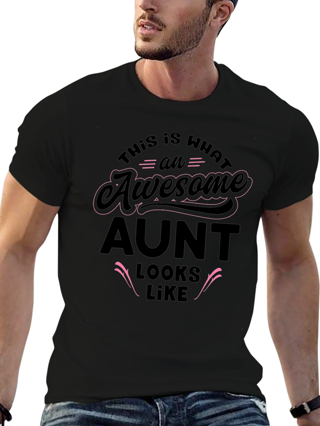 Awesome Aunt Graphic T-Shirt - Fun Gift