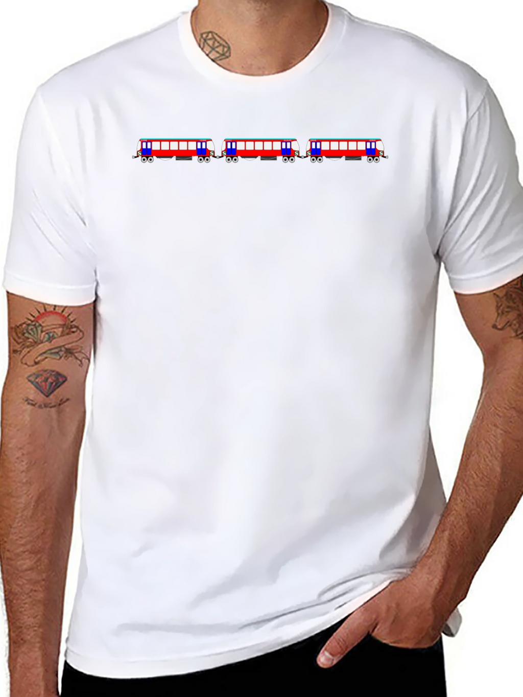 Train Graphic Black T-Shirt
