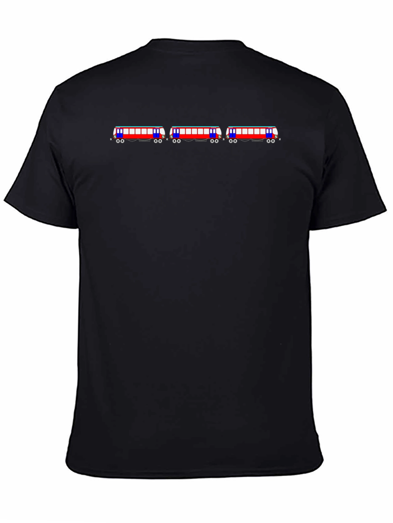 Train Graphic Black T-Shirt