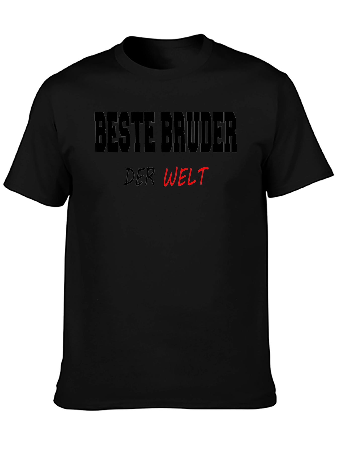 Beste Bruder Der Welt Mens Black T-Shirt