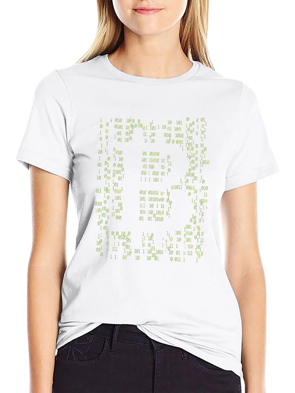 Binary Code Graphic T-Shirt