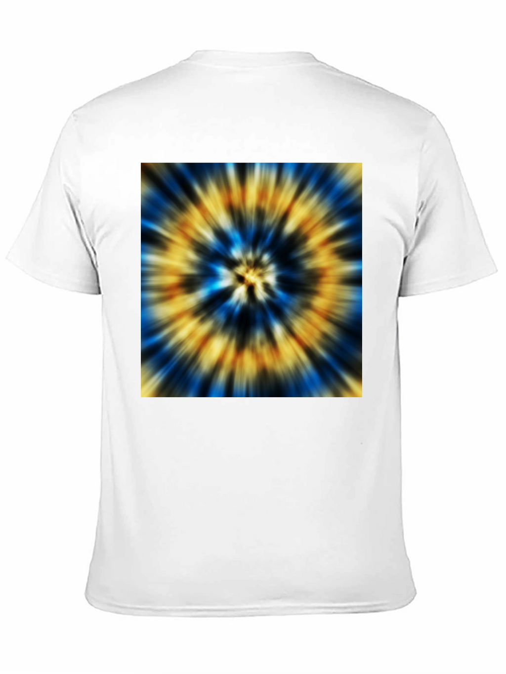 Vibrant Tie-Dye Graphic Black T-Shirt